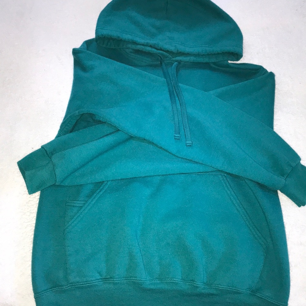 Teal pullover Hoodie